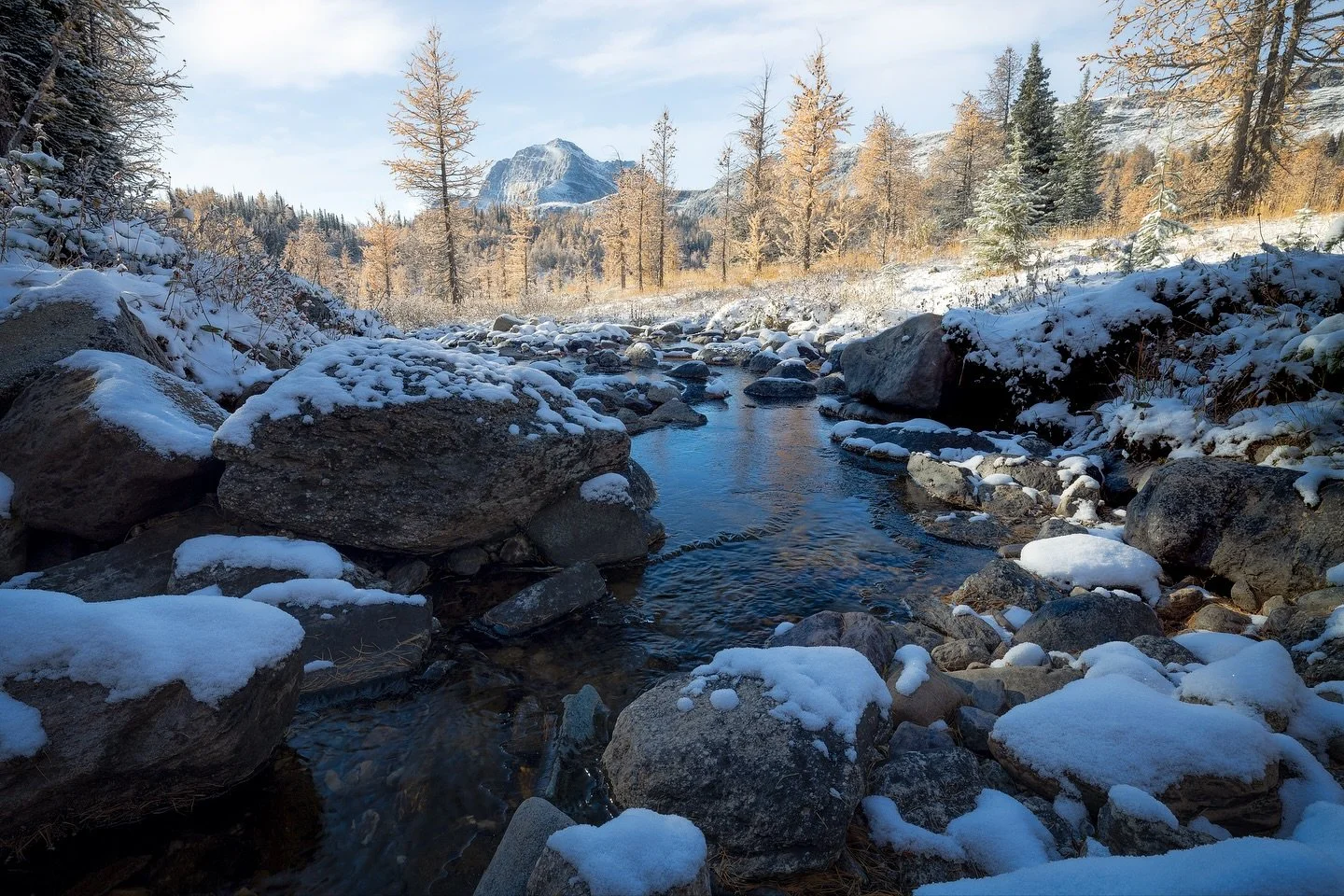 When it gets cold enough, it snows in the Rockies. Go figure