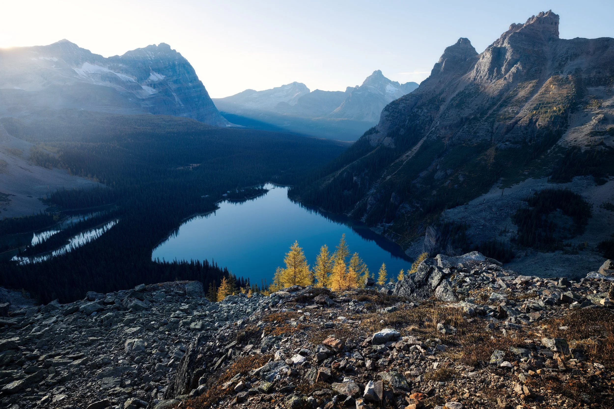 Standing on the edge of a cliff for 30 minutes, waiting for the sun to set behind some mountains is my idea of fun