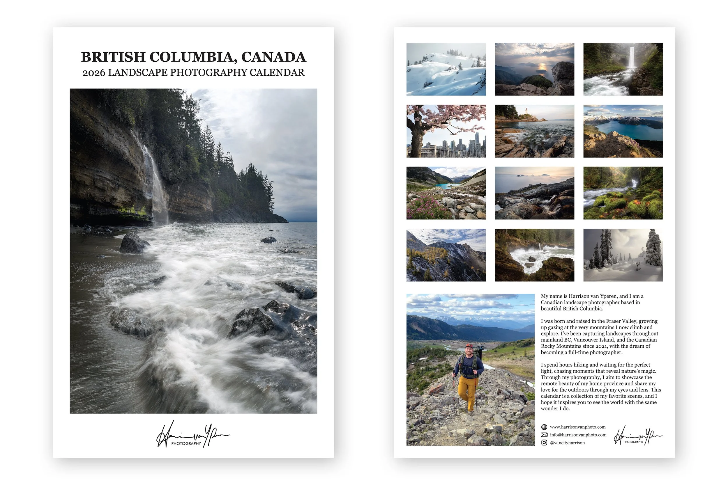 2026 British Columbia Landscape Calendar