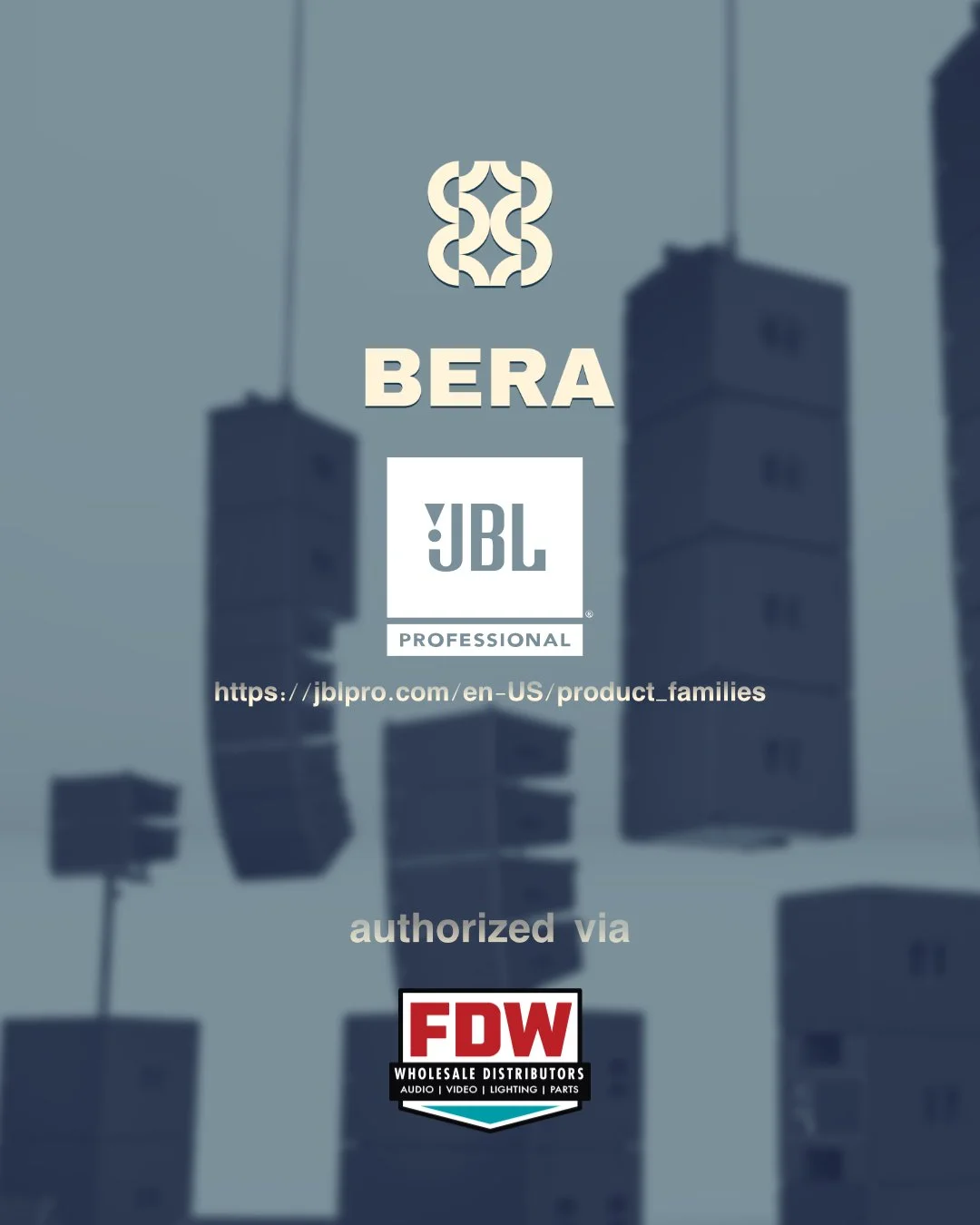 JBL Professional: Authorized B2B supply chain partner for JBL Professional acoustic arrays. Procured and tuned for Division 27 commercial construction bids by BERA Solutions, Savannah.