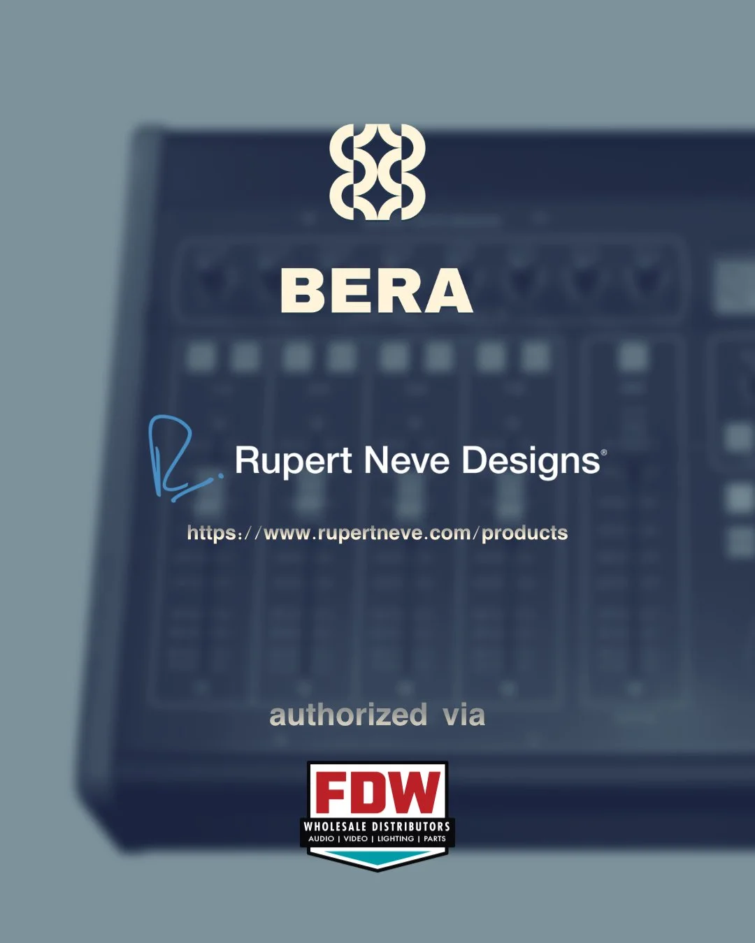 Rupert Neve Designs: Authorized design and procurement partner for Rupert Neve Designs processing. Integrated into world-class acoustic environments and tracking rooms by BERA Solutions, Savannah.