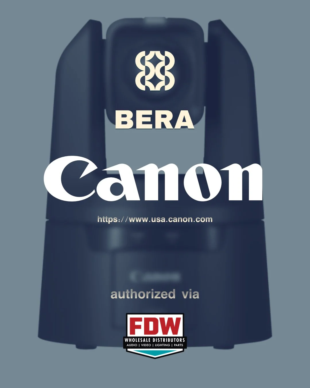 Canon Cameras: Authorized procurement of Canon professional imaging and broadcast cameras. Supplied for integrated live-stream and facility video ecosystems by BERA Solutions, Savannah, GA.