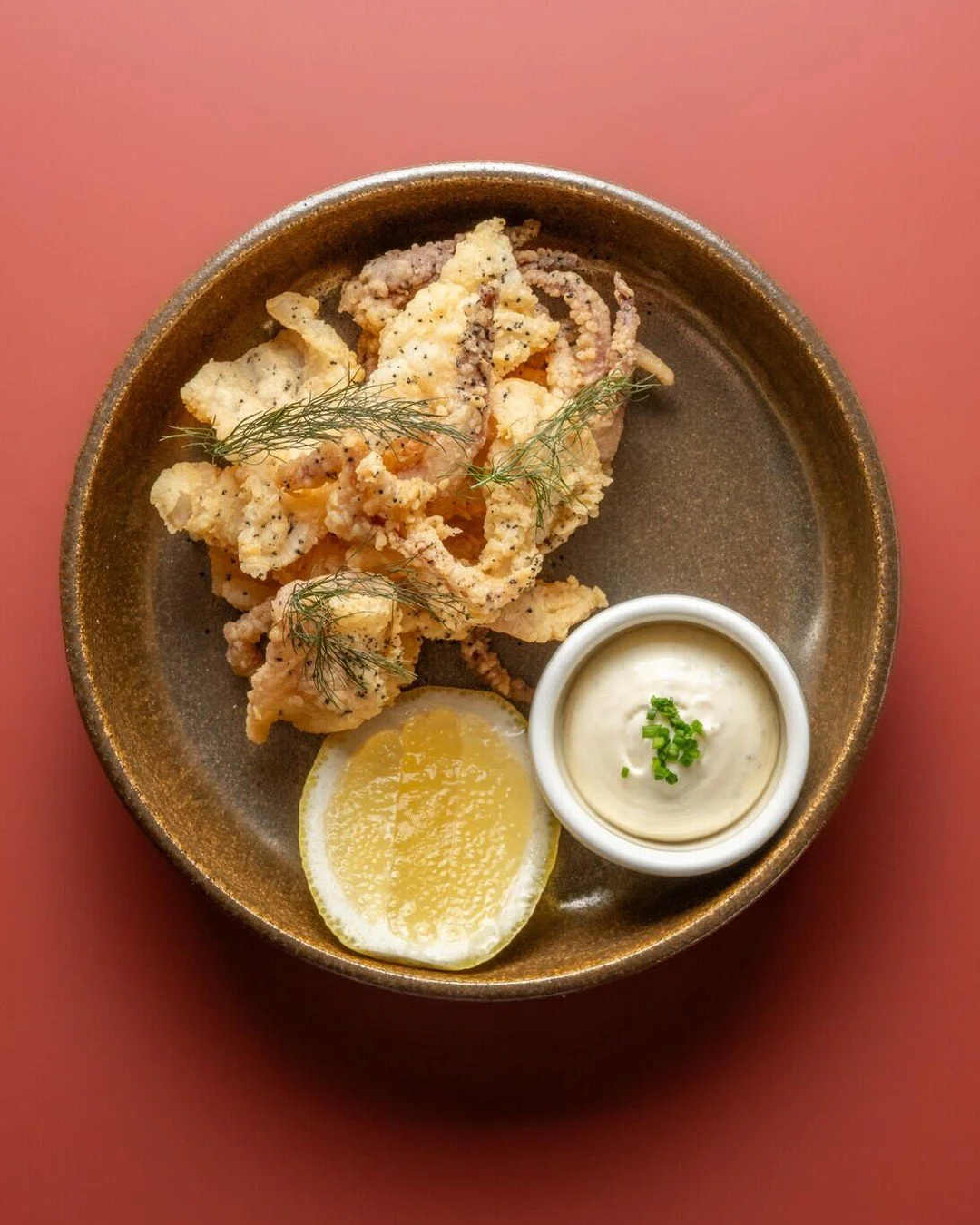 Something to share (or not). Salt &amp; Pepper Calamari with lemon myrtle mayo - crispy, zesty and perfect with a drink overlooking the harbour. 🍋