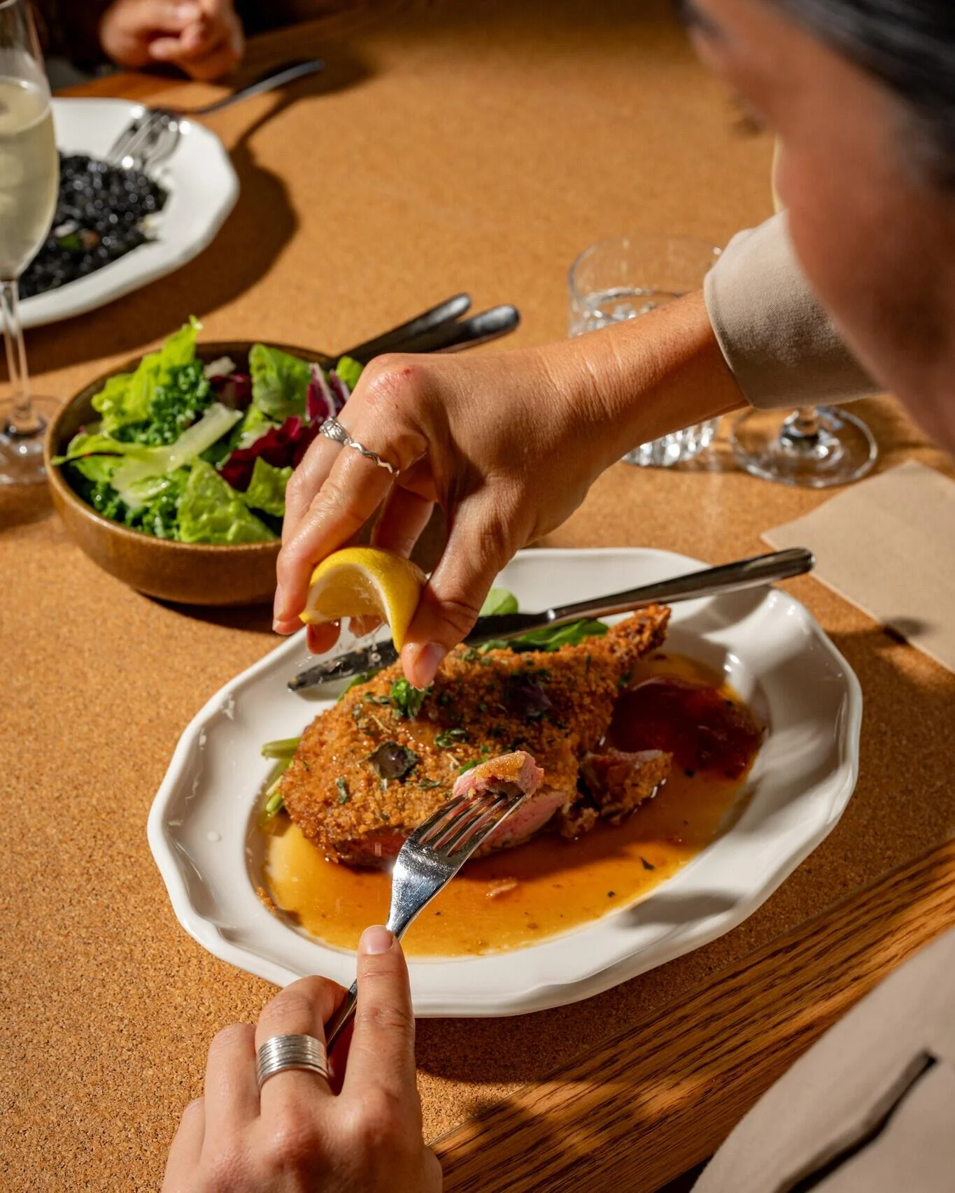 Have you tried our new winter menu yet? Featuring saltbush &amp; lemon myrtle veal milanese 🍽️