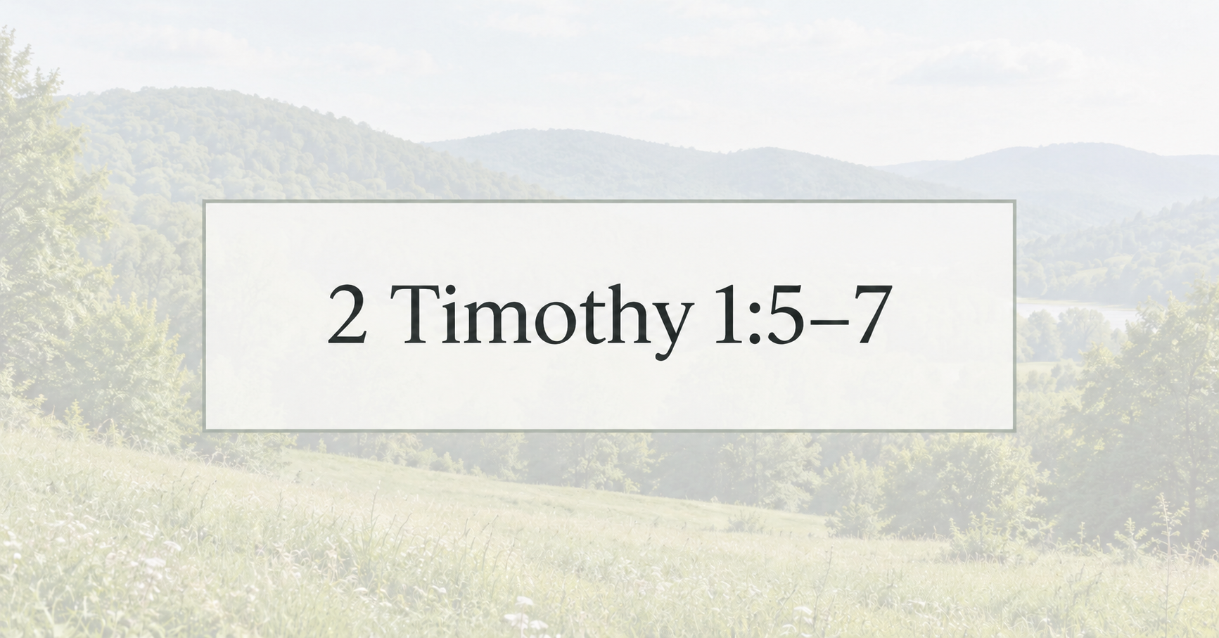 Stepping Out in Faith