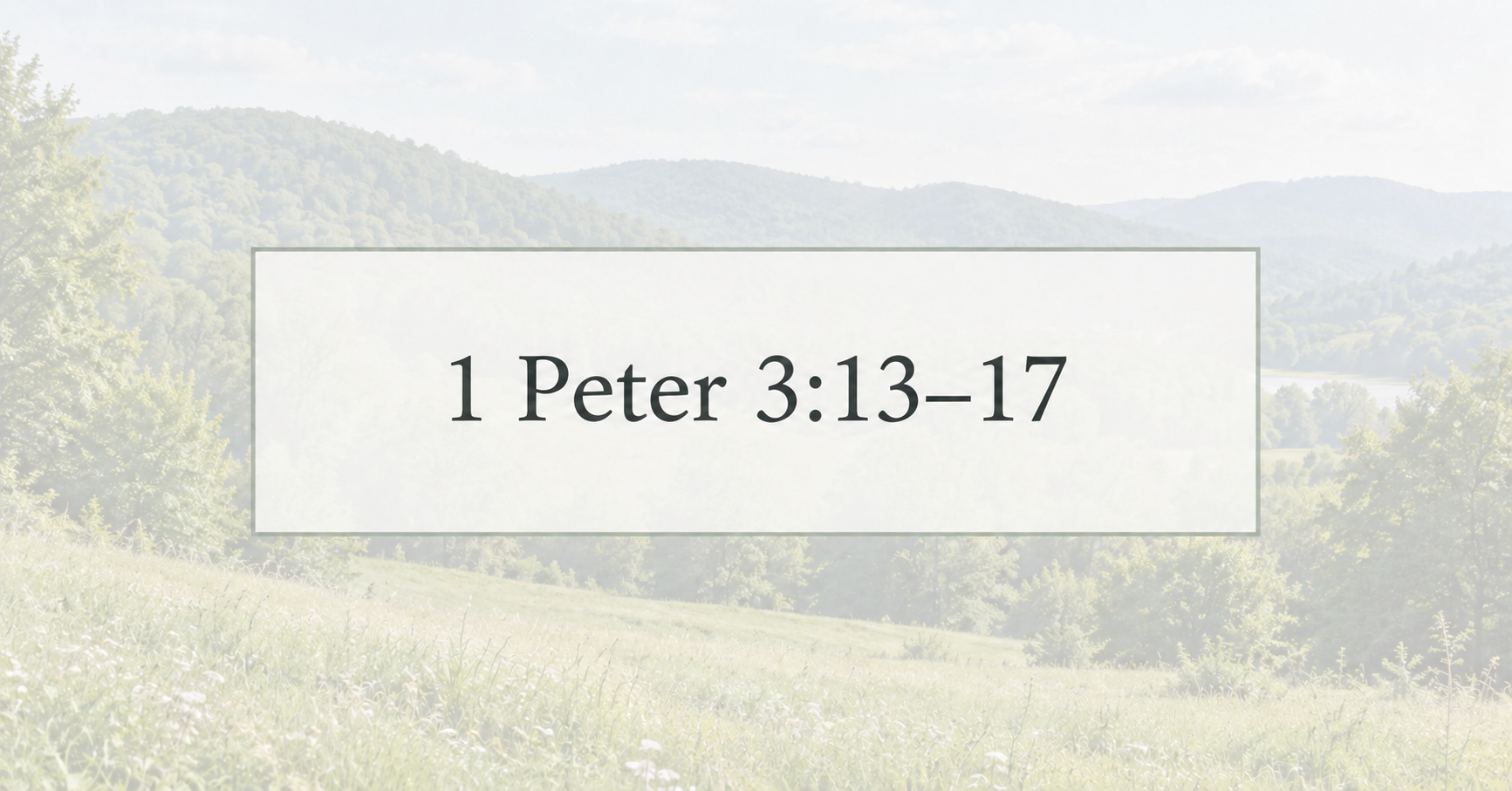 The Reason for Your Hope