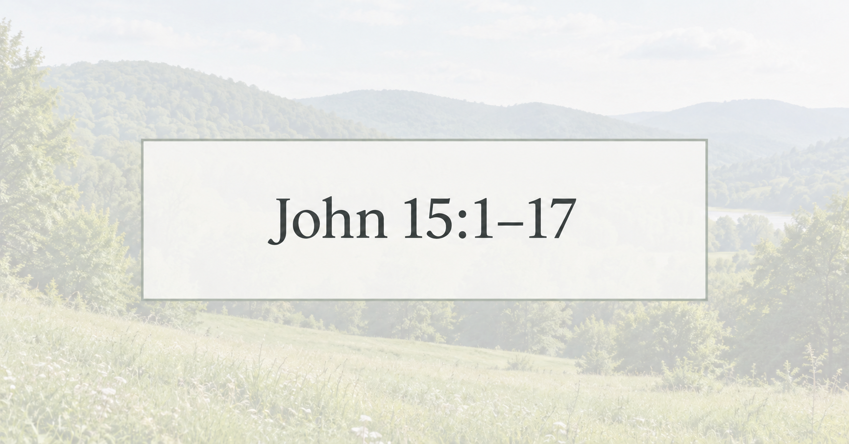 Abiding in Jesus Together