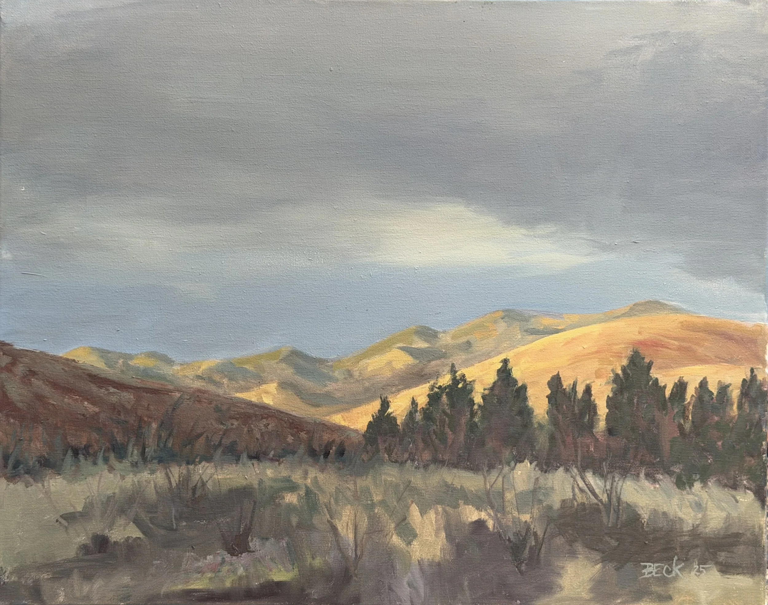 Virginia Lakes 5:50, 2025, 16x20, Oil on Canvas