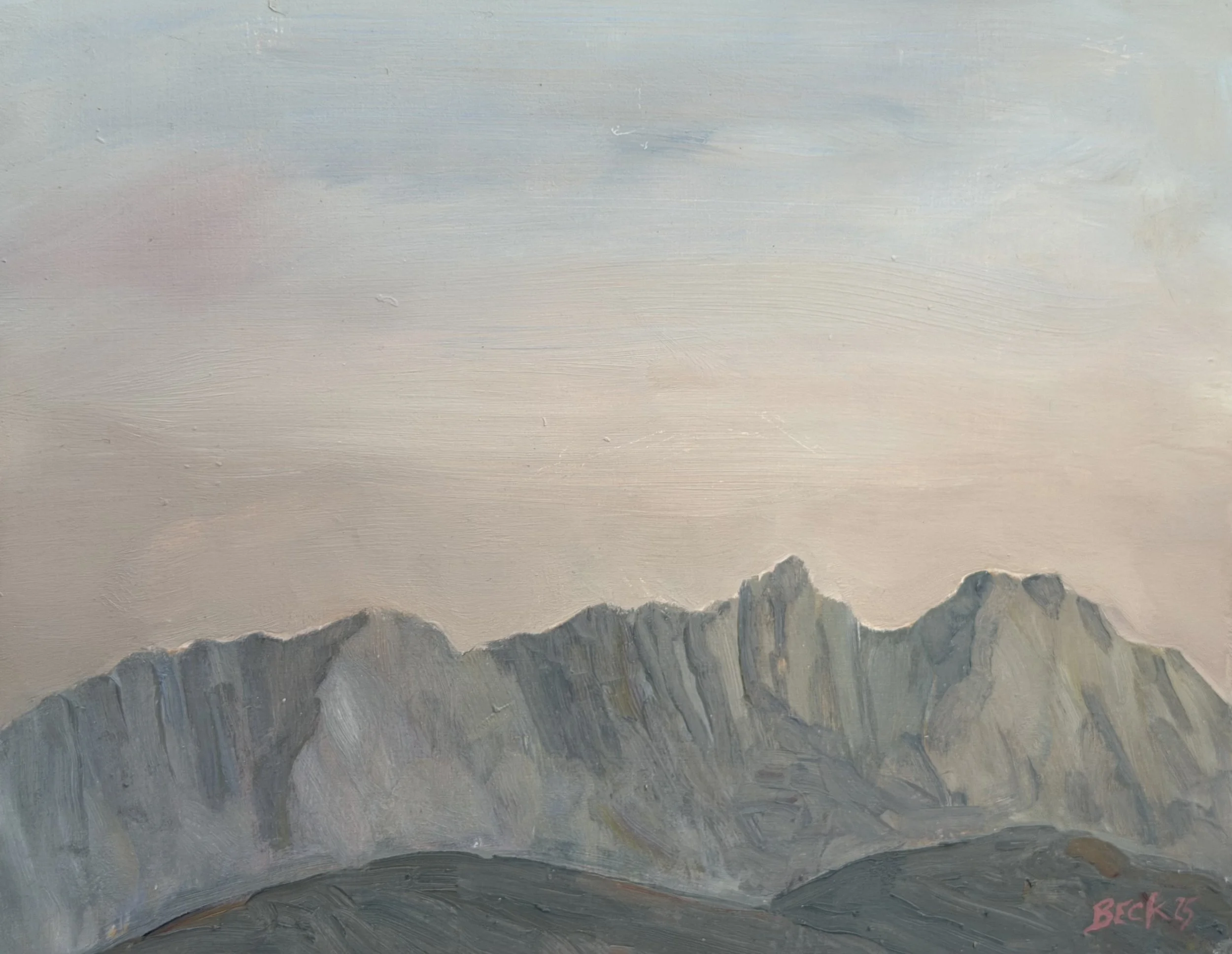 Dolomite II, 2025, 11x14 inches, Oil on board SOLD