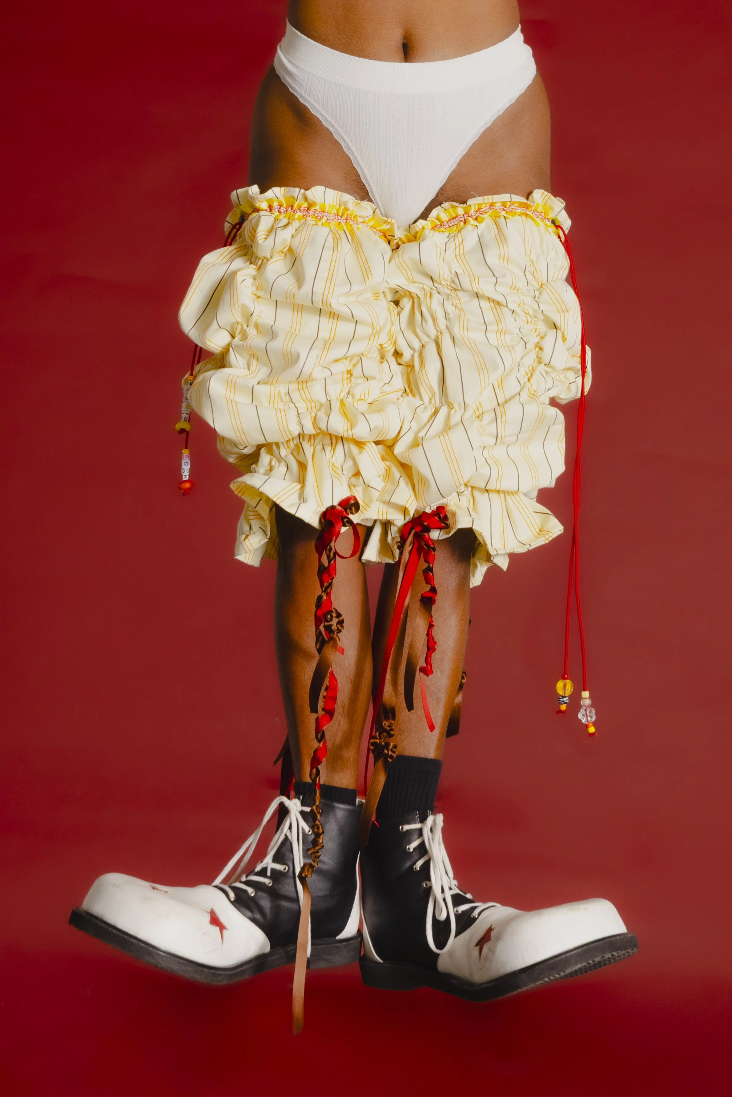 YELLOW STRIPE PANTALOONS