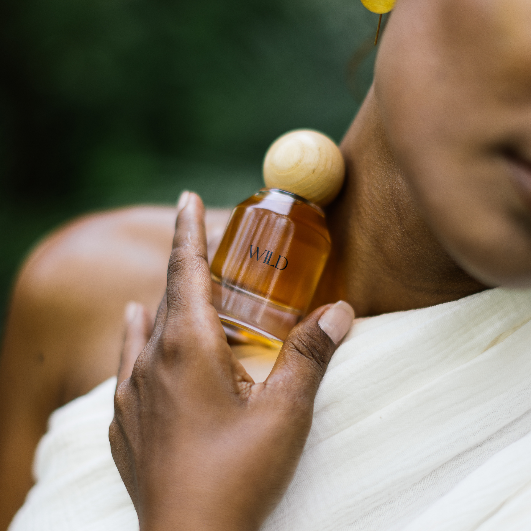 Artisan perfume for women made with essential oils – WILD scent with juniper, cardamom, and guaiacwood