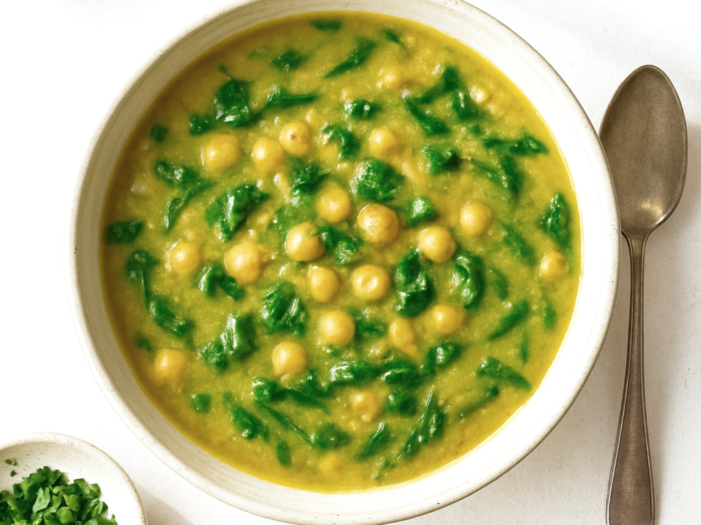 Chickpea &amp; Spinach Soup
