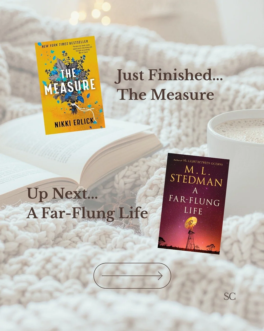 A little reading update ✨
Just finished a reflective, thought-provoking read and moving straight into the next - another story that looks set to explore time, family, and the quieter moments that shape us. Full review for The Measure coming soon, but