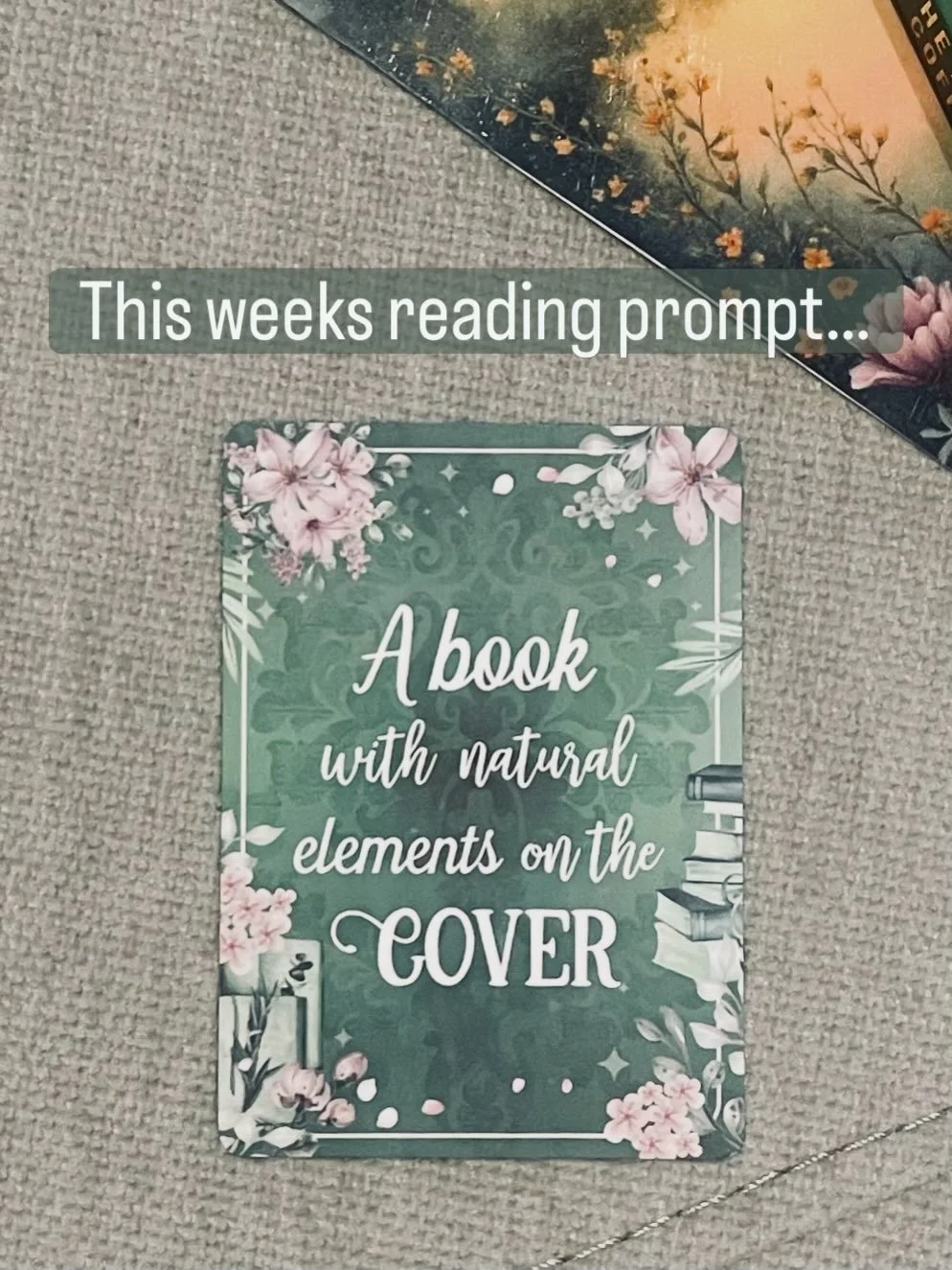 This week&rsquo;s reading prompt&hellip;A book with natural elements on the cover 💦❄️☀️. 
I may have gone slightly rogue here and picked nature itself rather than just elements (but that&rsquo;s part of the fun). 
After going through my shelves I la