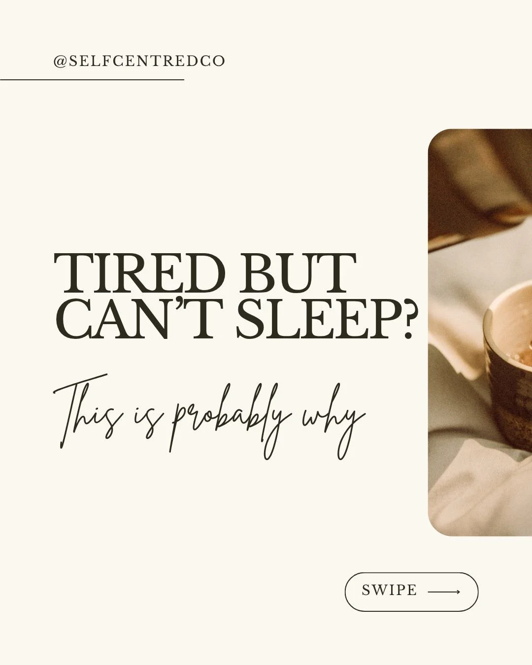 There&rsquo;s nothing more frustrating than being exhausted&hellip;and still not being able to sleep.

Most of the time, it&rsquo;s not a discipline problem - it&rsquo;s your biology responding to your day.

Things like light exposure, stress, eating