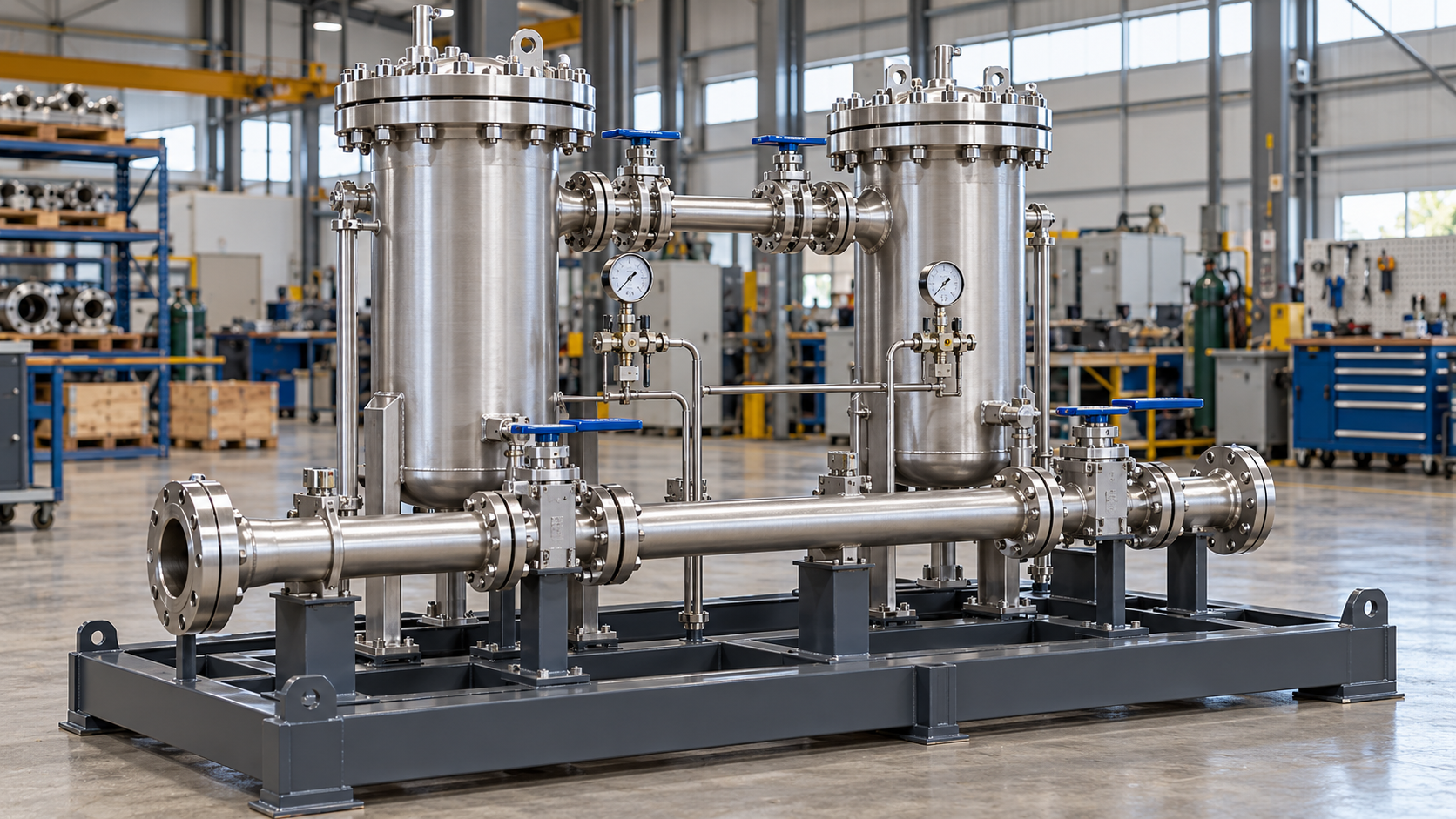 Filtration Skid Package Design for Oil &amp; Gas | KHAAS