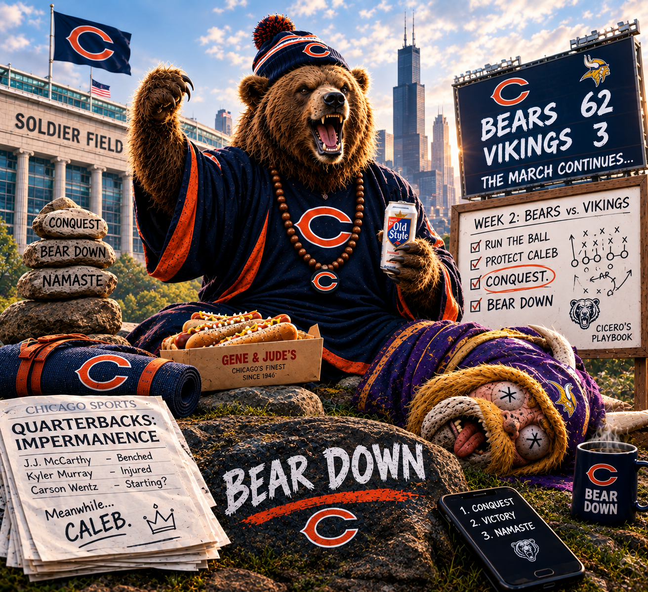 THE IMPERMANENCE OF THE QUARTERBACK - Bears x Vikings