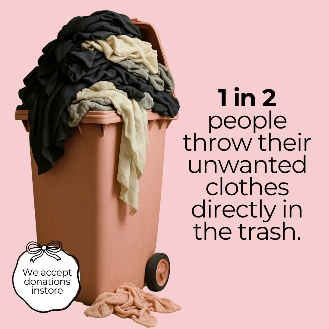 Do you have pre-loved pieces looking for a new home? Drop them in our bright blue donation bin during opening hours and help us keep fashion circular! ♻️ Your wardrobe clean-out = someone&rsquo;s new favourite outfit ✨ #prelovedfashion #opshop #thrif
