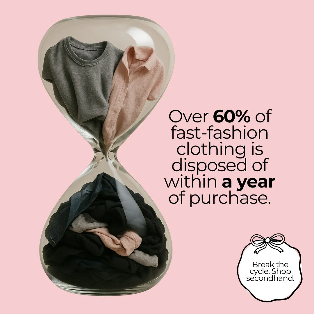 Clothes should be loved, not landfilled! Shop secondhand and give fashion a longer life ♻️ #prelovedfashion #shopsecondhand #thrifting #melbourne #opshop