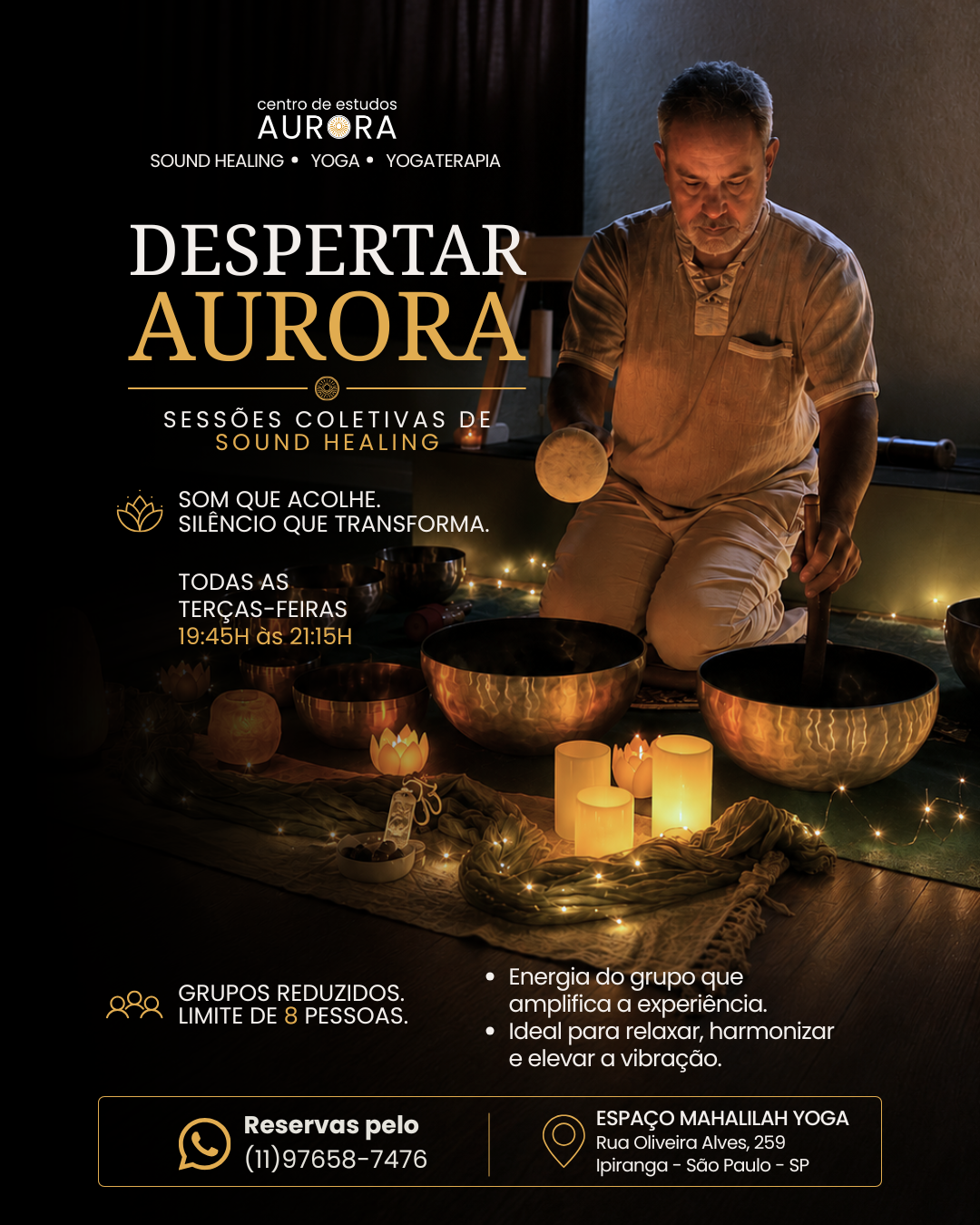 Despertar Aurora - Sessão de Sound Healing em grupo 