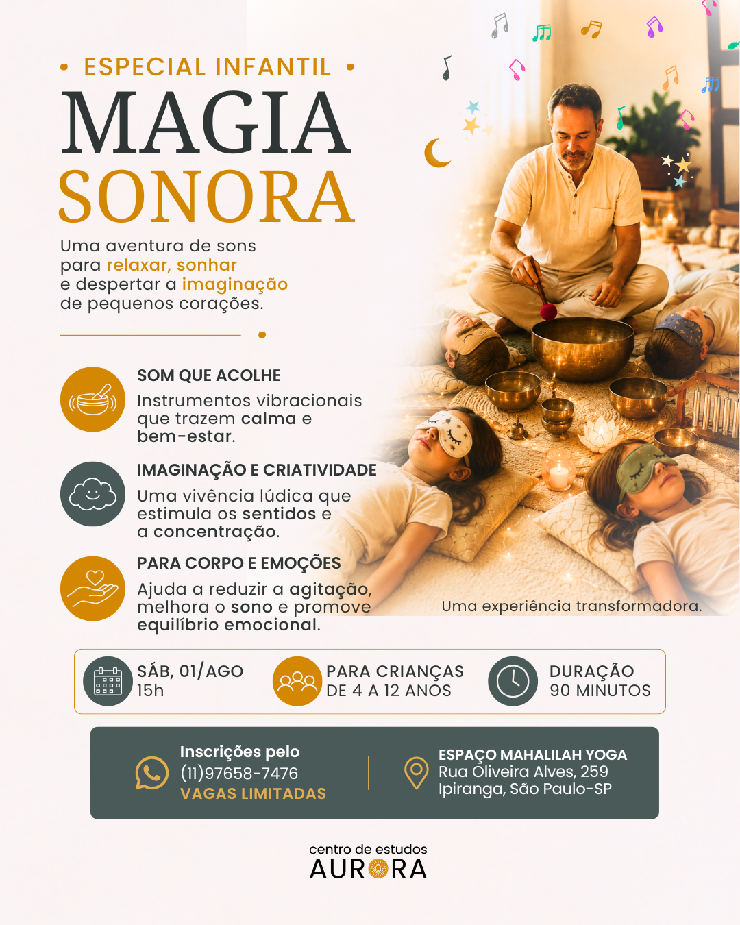 Despertar Aurora - Sessão de Sound Healing para Crianças
