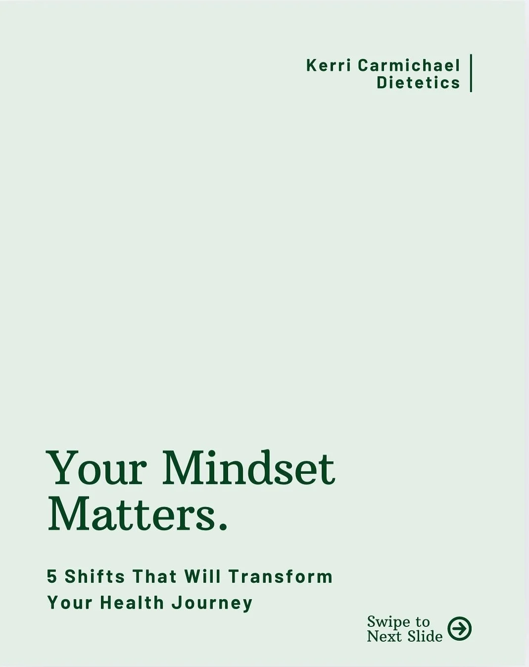 Your Mindset Matters 🧠 

How you approach making healthy lifestyle changes can make or break their sustainability. ⛓️&zwj;💥

🧱 Strengthening the foundations of your mindset is often one of the first things I work on in clinic with my clients to ad
