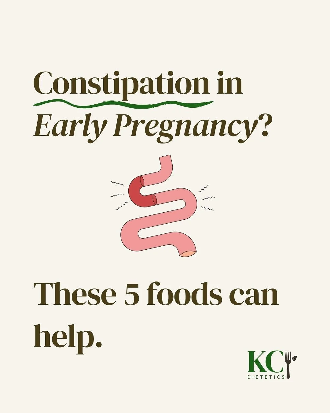 Constipation in early pregnancy? These foods can help.🤰🏼

Altered bowel movements are incredibly common during pregnancy due to hormonal changes and supplement side-effects, let alone a growing uterus adding pressure to your intestines.

BUT, befor
