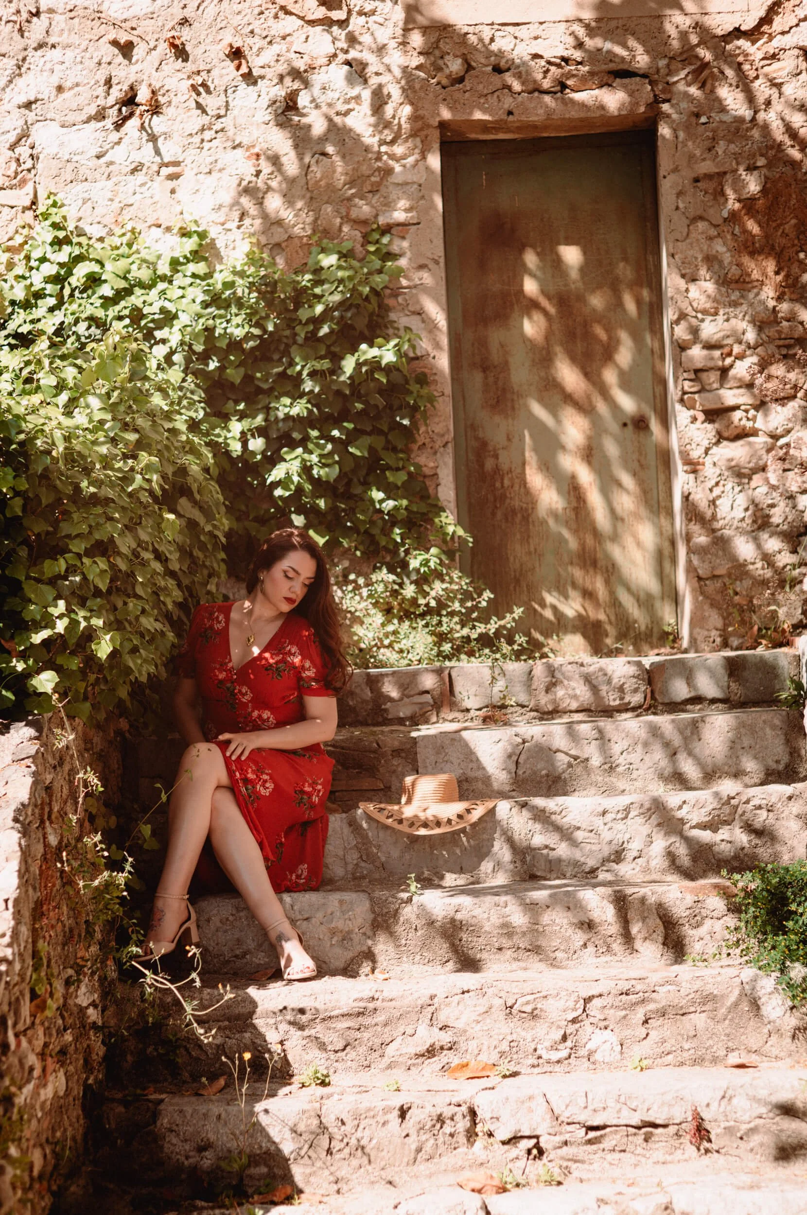 Mediterranean stairs portrait photographed with the Light Lens Lab 75mm f/2 SPII on Leica M11-D