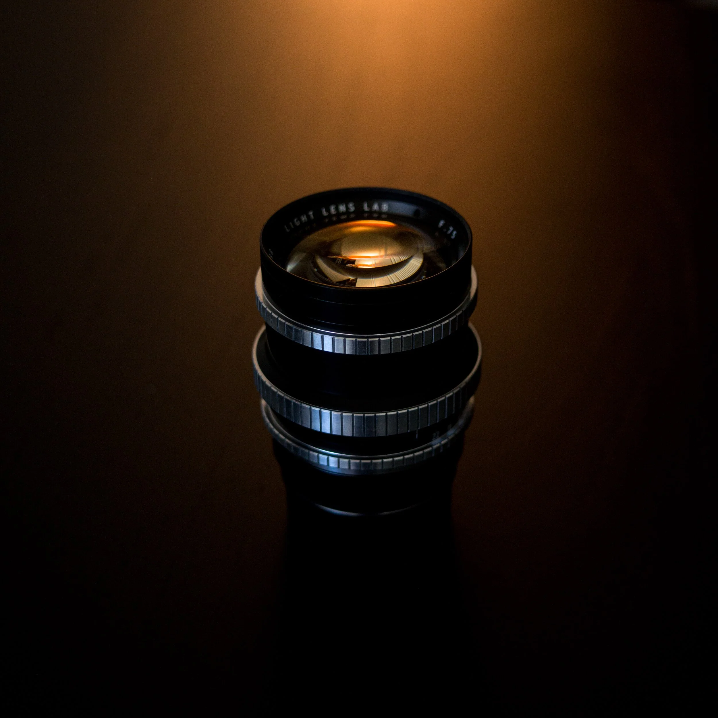 Front element of the Light Lens Lab 75mm f/1.5 Z21 lens