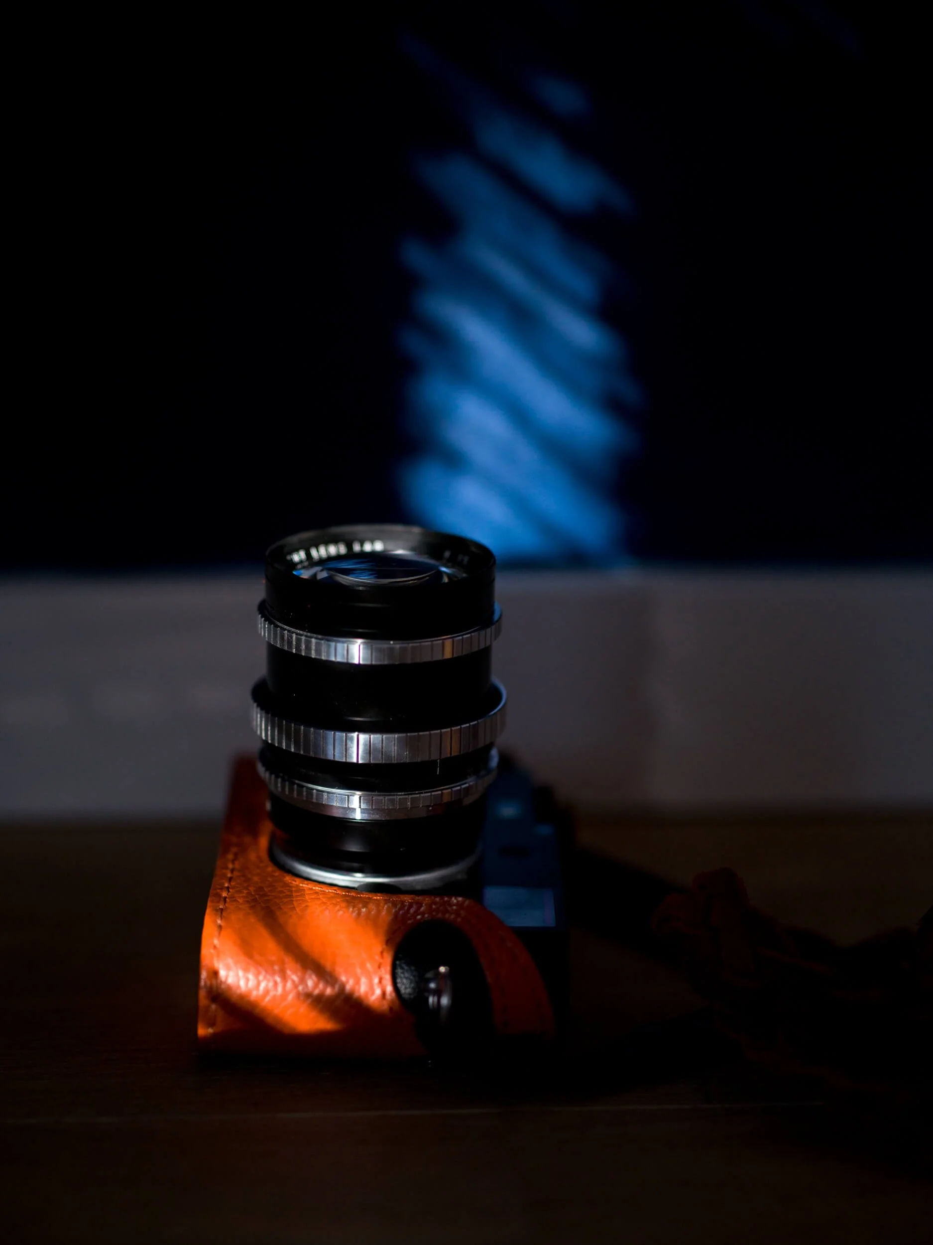 Light Lens Lab 75mm f/1.5 Z21 mounted on a Leica M with Angelo Pelle leather case and strap