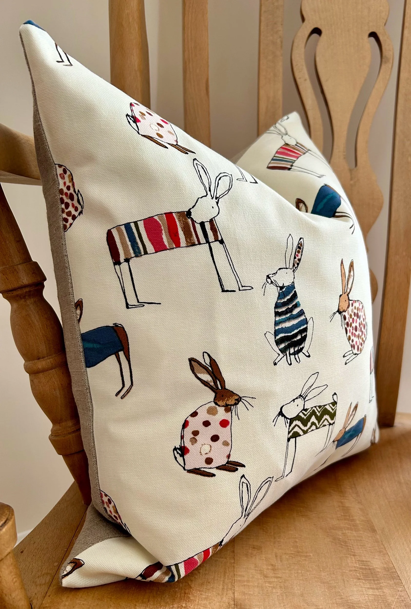 Hoppity Hares Cushion