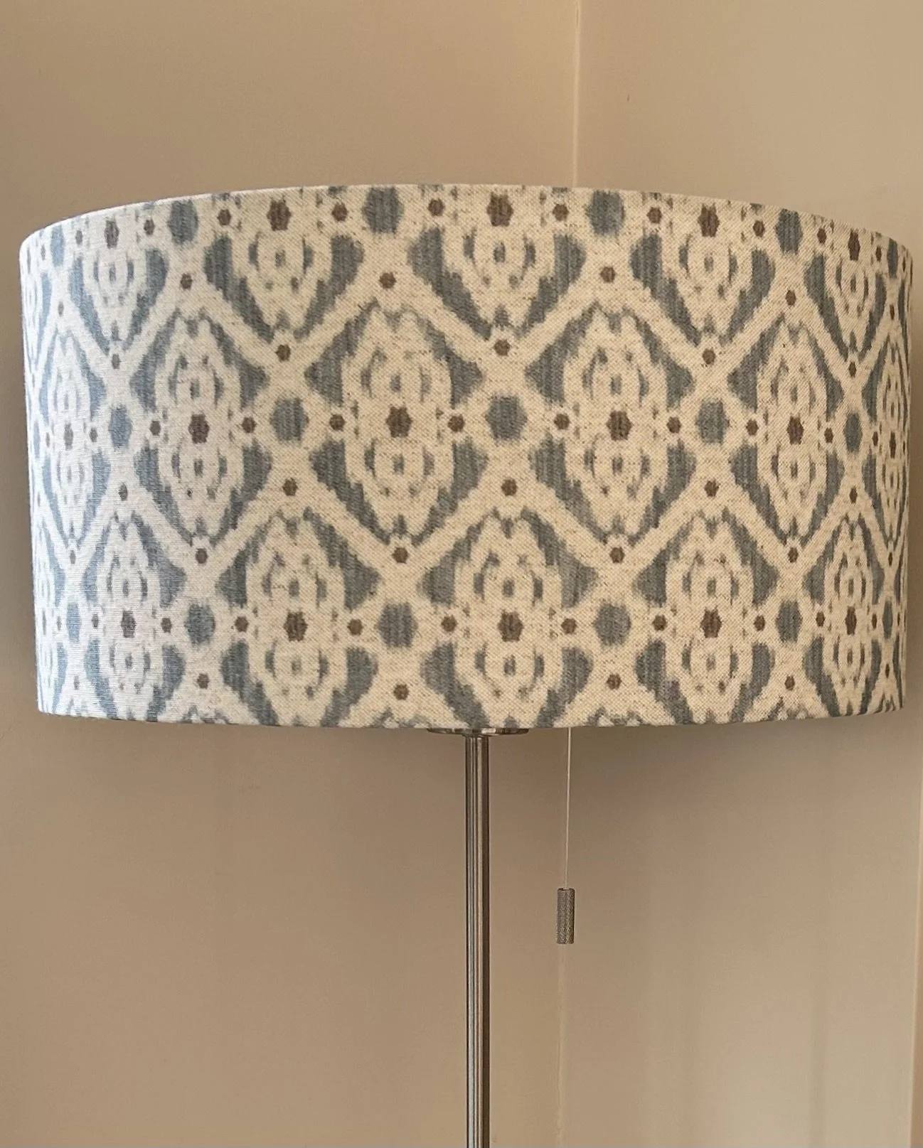 Ikat Lampshade - Blue