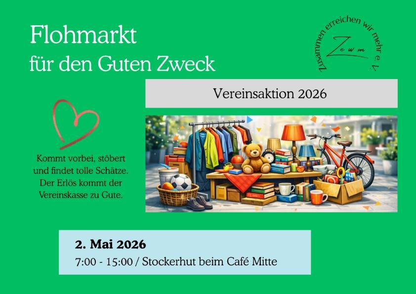 Flohmarkt Aktion - alles für den Guten Zweck