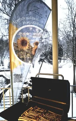 Bratwurst grillen im Sommer kann jeder. Zusammen erreichen wir mehr e. V. organisiert das im Januar für das Hospiz Sankt Felix