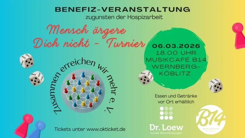 Mädn - Mensch ärgere dich nicht Turnier 2026. Sold out! Benefiz Veranstaltung von Zusammen erreichen wir mehr e. V.