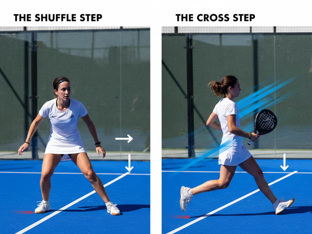 Padel Footwork 101: The Shuffle Step vs. The Cross Step (When and Why)