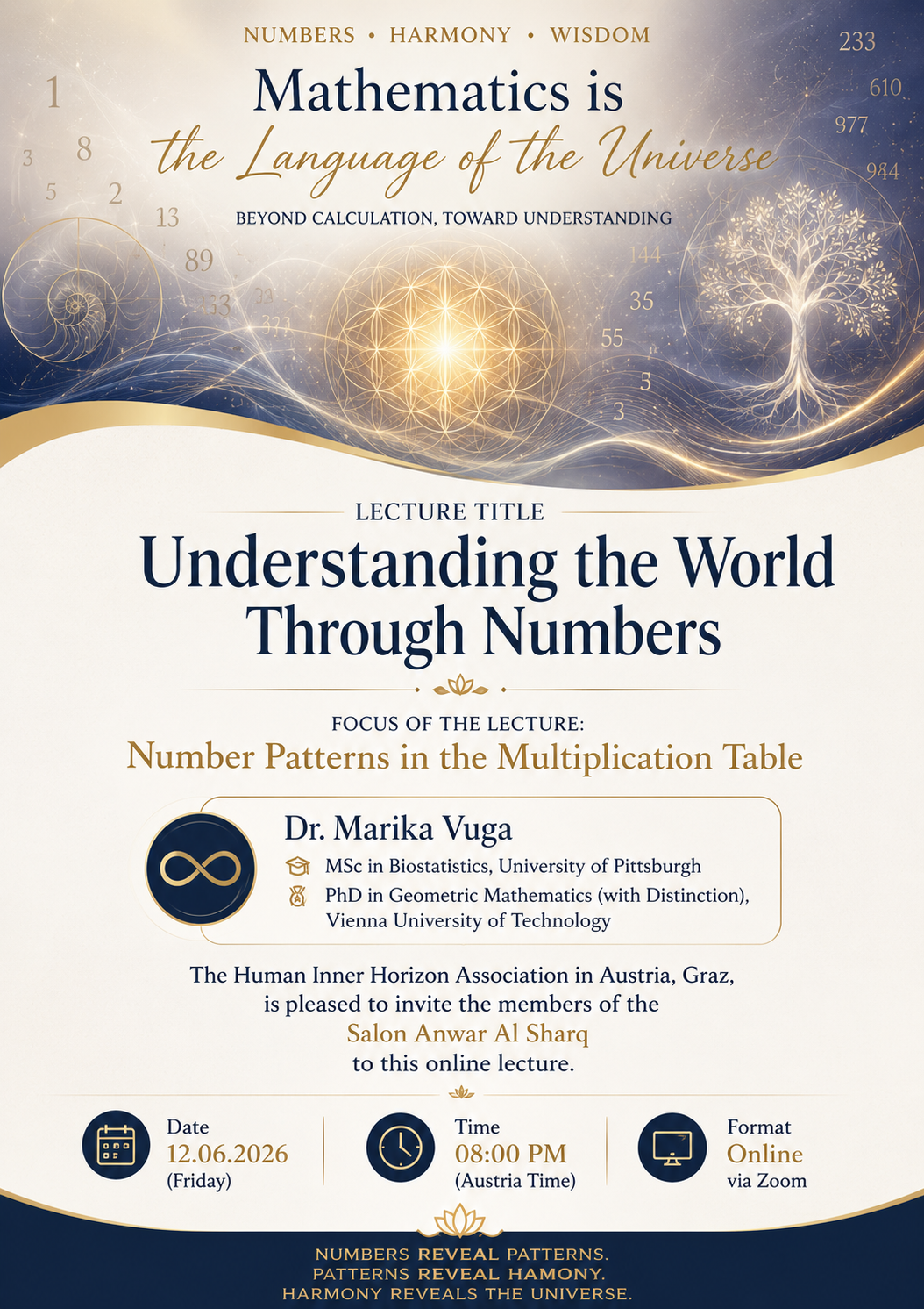 Understanding the World Through Numbers lecture
