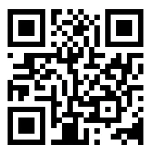 Black and white QR code for scanning.