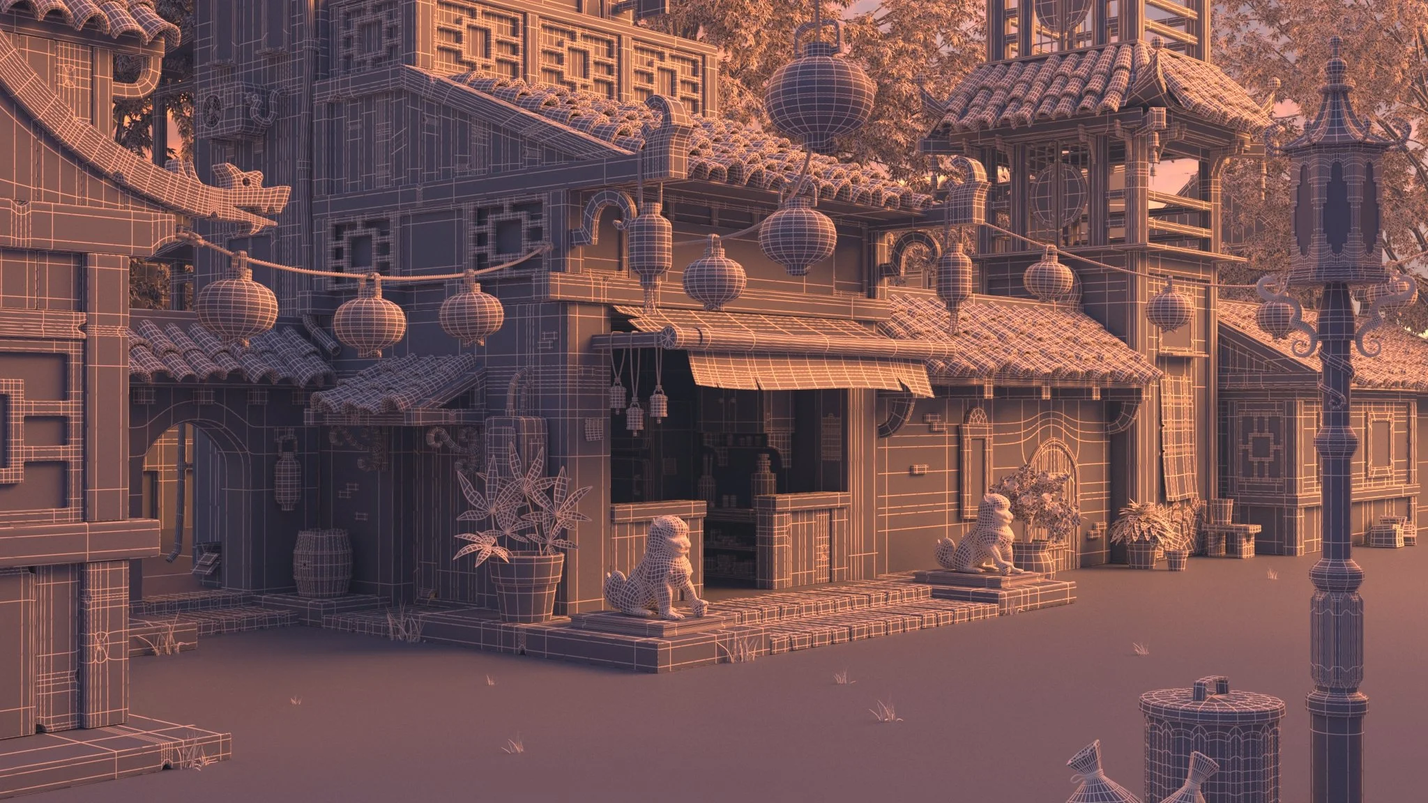 Chinatown - Edge render