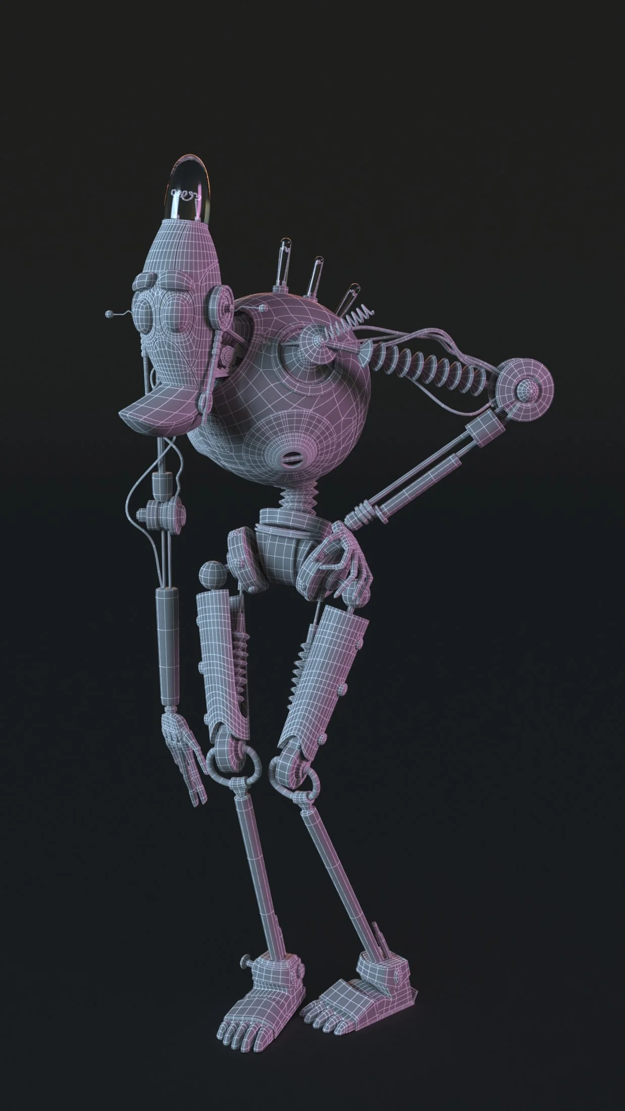 Old robot - Edge render