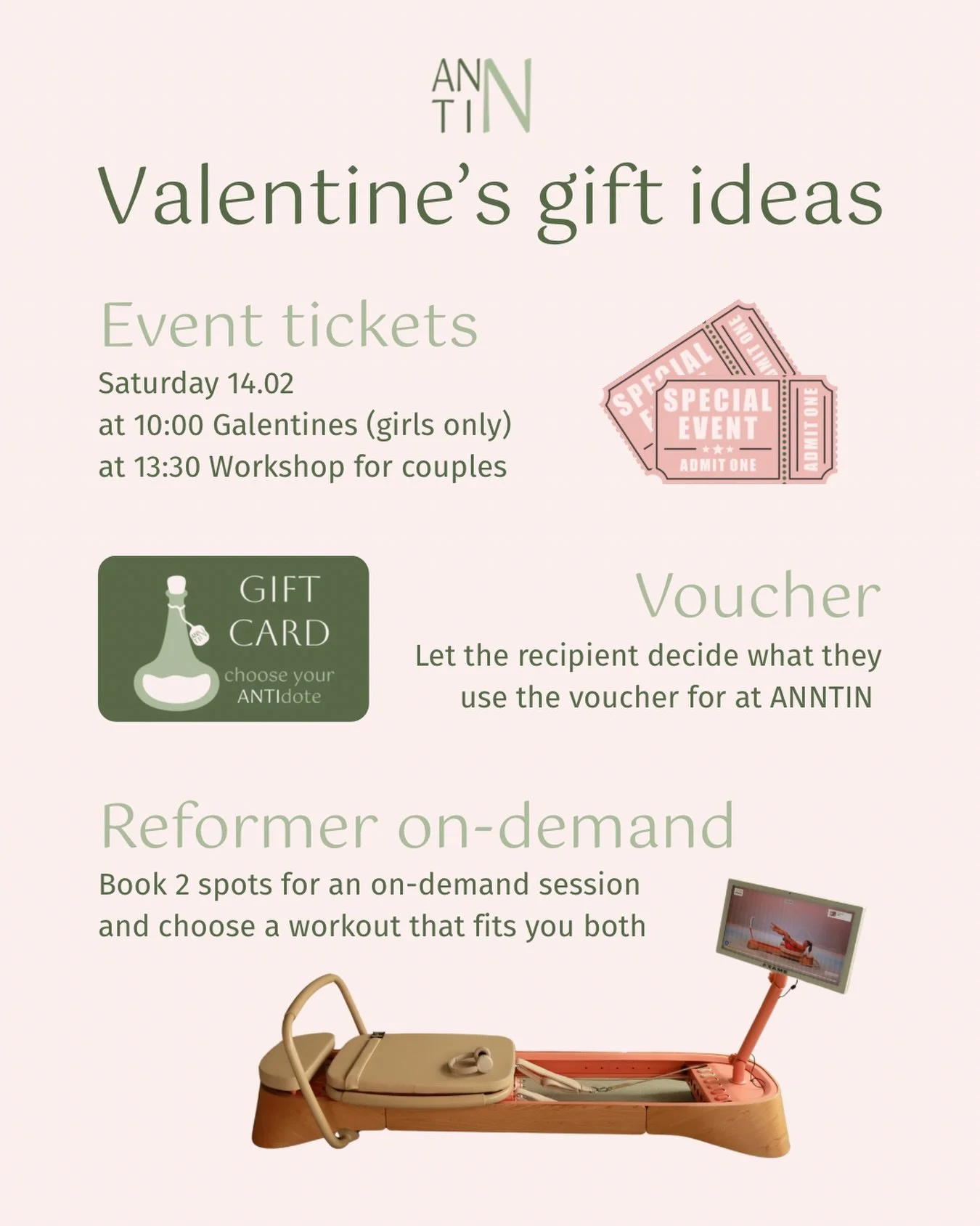 Skip the clich&eacute;s this year and give a gift that actually nourishes the Mind, Body, and Soul 💝

Whether you are celebrating with your besties at our morning Galentines workshop, deepening your connection in our afternoon couples session, or bo