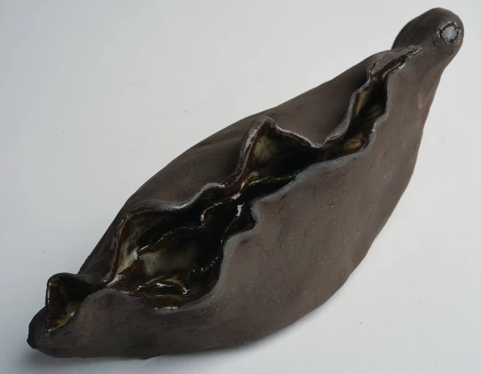 Dark yoni, Ceramic, 25cm by 10cm