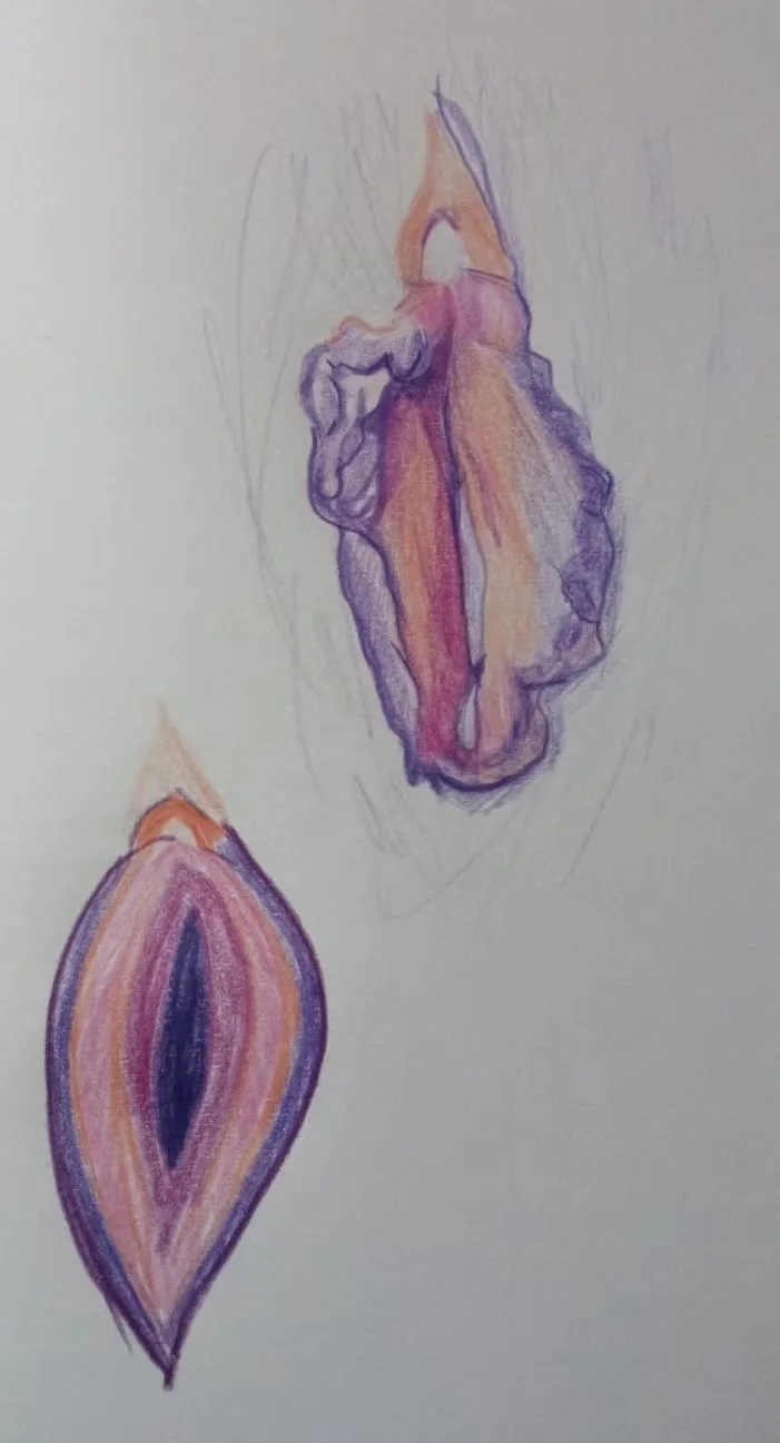 Self portrait, pencil drawing, A4