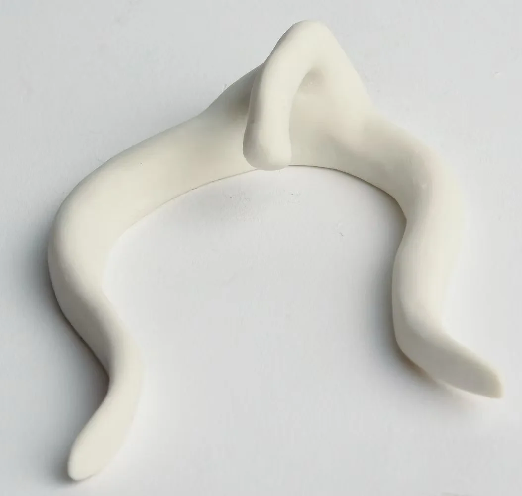 Supplicated clitoris, Porcelain, 10cm by 5cm