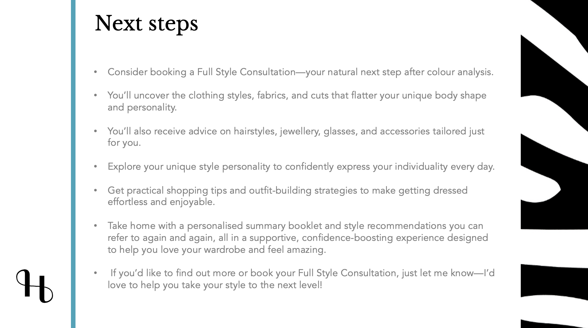 next steps for hello beautiful client