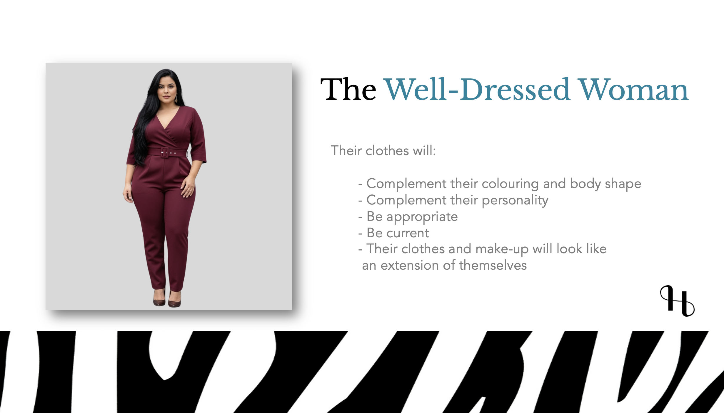 the well dressed woman slide