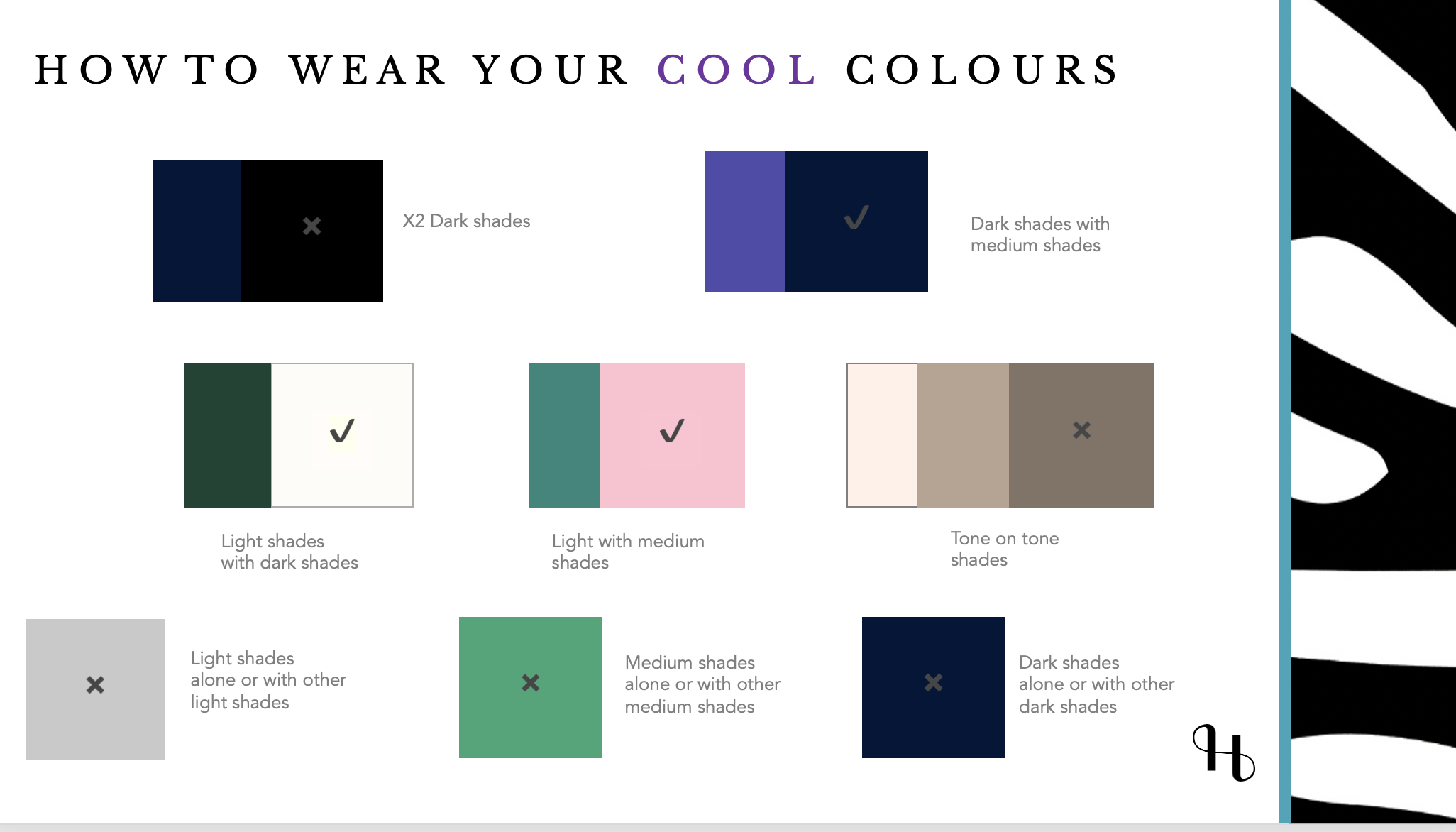 how to combiine colour chart