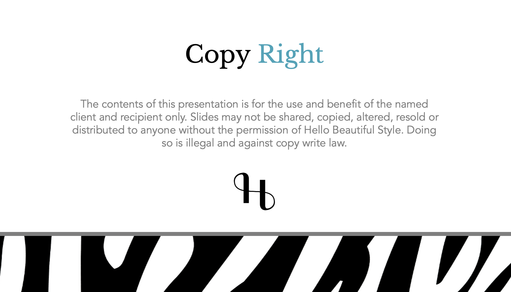 copy write for hello beautiful style colour reports