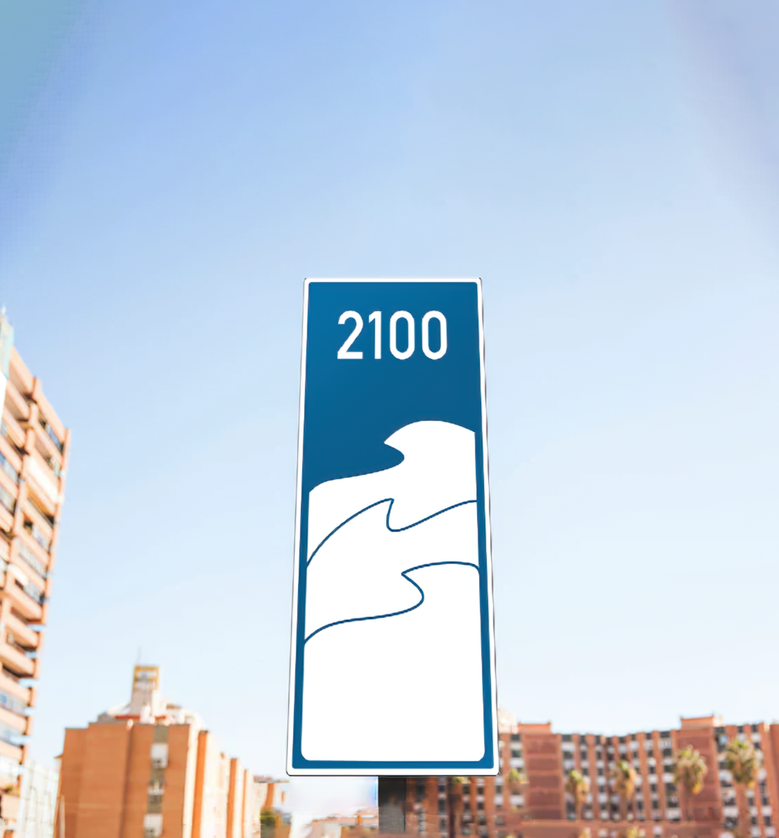 Autobahnschilder Klimawandel