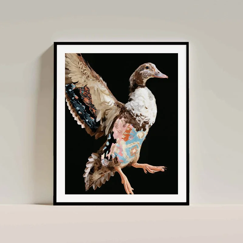 Charlie Moon Art - Into The Wild Series - Duck - framed.jpg